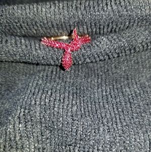 18K Rose Gold Plated Pave Swarovski Crystal Snake